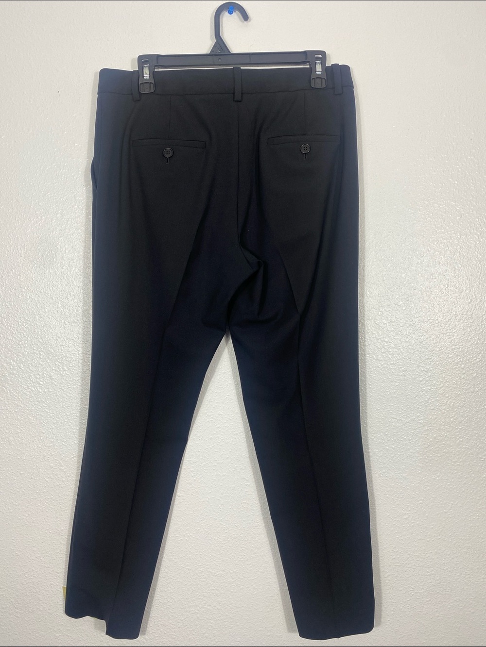 Theory Black Tailored Straight-Leg Trousers Size 6 Shell 96% Wool 4% Elastane - Picture 5 of 16